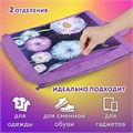 Мешок для обуви ЮНЛАНДИЯ с ручками, боковой карман на молнии, 46х36 см, "Flowers", 271065 271065