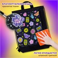 Мешок для обуви ЮНЛАНДИЯ с ручками, боковой карман на молнии, 46х36 см, "Patches", 272406 272406
