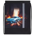 Мешок для обуви ЮНЛАНДИЯ, плотный, светоотражающая полоса, 46х36 см, "Fire car", 272411 272411