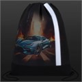 Мешок для обуви ЮНЛАНДИЯ, плотный, светоотражающая полоса, 46х36 см, "Fire car", 272411 272411