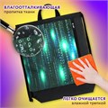 Мешок для обуви ЮНЛАНДИЯ, с ручками, боковой карман на молнии, 46х36 см, "Matrix", 271068 271068