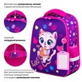 Ранец BRAUBERG FIT, 2 отделения, "Playing kitty", 3D-панель, 38х27х14 см, 270615 270615