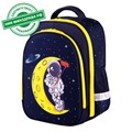 Ранец BRAUBERG KIDS STANDARD, 2 отделения, "Spaceman", СВЕТЯЩИЙСЯ, 36х28х14 см, 271384 271384