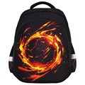 Ранец BRAUBERG KIDS STANDARD, 2 отделения, Fire split, 3D-панель, 36х28х14 см, 273147 273147