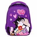 Ранец BRAUBERG KIDS START, 1 отделение, 2 кармана, "Sweet cheeks", велюровая панель, 35х26х13см, 272093 272093