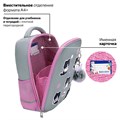 Ранец BRAUBERG LIGHT, 1 отделение, с брелоком, "Cat patches", плюшевые нашивки, 36х26х13 см, 272030 272030