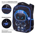 Ранец BRAUBERG LIGHT, 1 отделение, с брелоком, "Evil robot", 3D-панель, 36х26х13 см, 272028 272028