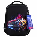 Ранец BRAUBERG LIGHT, 1 отделение, с брелоком, "Neon drift", 36х26х13 см, 272027 272027