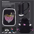 Ранец BRAUBERG LIGHT, 1 отделение, с брелоком, "Shining heart", фольгированная печать, 36х26х13 см, 272029 272029