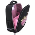Ранец BRAUBERG LIGHT, 1 отделение, с брелоком, "Shining heart", фольгированная печать, 36х26х13 см, 272029 272029