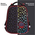 Ранец BRAUBERG LUMINOUS, 2 отделения, с брелоком, "Danger", СВЕТЯЩИЙСЯ РИСУНОК, 38х29х16 см, 272069 272069
