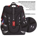 Ранец BRAUBERG LUMINOUS, 2 отделения, с брелоком, "Danger", СВЕТЯЩИЙСЯ РИСУНОК, 38х29х16 см, 272069 272069