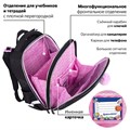 Ранец BRAUBERG LUMINOUS, 2 отделения, с брелоком, "Diamonds", СВЕТЯЩИЙСЯ РИСУНОК, 38х29х16 см, 272070 272070