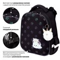 Ранец BRAUBERG LUMINOUS, 2 отделения, с брелоком, "Paws", СВЕТЯЩИЙСЯ РИСУНОК, 38х29х16 см, 271366 271366