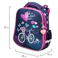 Ранец BRAUBERG PREMIUM, 2 отделения, с брелком, "Beautiful ride", 38х29х16 см, 270594 270594
