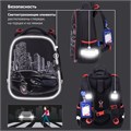 Ранец BRAUBERG PREMIUM, 2 отделения, с брелком, "City car", LED ЛАМПОЧКИ, 38х29х16 см, 271356 271356