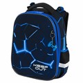 Ранец BRAUBERG PREMIUM, 2 отделения, с брелком, "Digital lava", СВЕТЯЩИЙСЯ, 38х29х16 см, 272015 272015