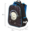 Ранец BRAUBERG PREMIUM, 2 отделения, с брелком, "Moon", СВЕТЯЩИЙСЯ, 38х29х16 см, 229905 229905