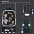 Ранец BRAUBERG PREMIUM, 2 отделения, с брелком, "Space mission", LED ЛАМПОЧКИ, 38х29х16 см, 270599 270599