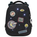 Ранец BRAUBERG PREMIUM, 2 отделения, с брелком, "Space mission", LED ЛАМПОЧКИ, 38х29х16 см, 270599 270599
