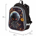 Ранец BRAUBERG PREMIUM, 2 отделения, с брелком, UFO, 38х29х16 см, 227815 227815