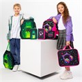 Ранец BRAUBERG PREMIUM, 2 отделения, с брелоком, "Digital spider", LED-ЛАМПОЧКИ, 38х29х16 см, 273101 273101