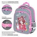 Ранец BRAUBERG QUADRO, 3 отделения, с брелком, "Anime friends", 37х28х18 см, 272022 272022