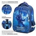 Ранец BRAUBERG QUADRO, 3 отделения, с брелком, "Planet invasion", 37х28х18 см, 270604 270604