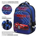 Ранец BRAUBERG QUADRO, 3 отделения, с брелком, "Rapid style", 37х28х18 см, 270603 270603