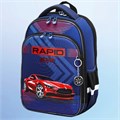 Ранец BRAUBERG QUADRO, 3 отделения, с брелком, "Rapid style", 37х28х18 см, 270603 270603
