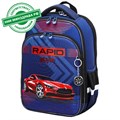 Ранец BRAUBERG QUADRO, 3 отделения, с брелком, "Rapid style", 37х28х18 см, 270603 270603