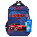 Ранец BRAUBERG QUADRO, 3 отделения, с брелком, "Rapid style", 37х28х18 см, 270603 270603