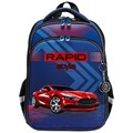Ранец BRAUBERG QUADRO, 3 отделения, с брелком, "Rapid style", 37х28х18 см, 270603 270603