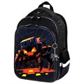 Ранец BRAUBERG QUADRO, 3 отделения, с брелком, Fire spider, 37х28х18 см, 273106 273106