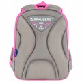Ранец BRAUBERG QUADRO, 3 отделения, с брелком, Hi there, велюровая панель, 37х28х18 см, 273105 273105