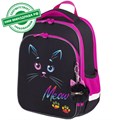 Ранец BRAUBERG QUADRO, 3 отделения, с брелоком, "Black cat", 37х28х18 см, 271358 271358