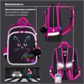 Ранец BRAUBERG QUADRO, 3 отделения, с брелоком, "Black cat", 37х28х18 см, 271358 271358