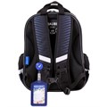 Ранец BRAUBERG QUADRO, 3 отделения, с брелоком, "Sport car", LED-ЛАМПОЧКИ, 37х28х18 см, 271359 271359
