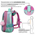 Ранец BRAUBERG SHINY, 2 отделения, с брелком, "Magic unicorn", 38х28х14 см, 270694 270694