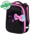 Ранец BRAUBERG SHINY, 2 отделения, с брелком, "Smiling cat", 38х28х14 см, 272040 272040