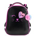 Ранец BRAUBERG SHINY, 2 отделения, с брелком, "Smiling cat", 38х28х14 см, 272040 272040