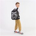 Ранец BRAUBERG SHINY, 2 отделения, с брелком, "Tiger", СВЕТЯЩИЙСЯ РИСУНОК, 38х28х14 см, 270698 270698