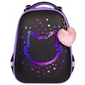 Ранец BRAUBERG SHINY, 2 отделения, с брелком, Pretty face, 38х28х14 см, 273142 273142