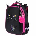 Ранец BRAUBERG SHINY, 2 отделения, с брелоком, "Glad to be cat", 38х28х14 см, 271382 271382
