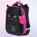 Ранец BRAUBERG SHINY, 2 отделения, с брелоком, "Glad to be cat", 38х28х14 см, 271382 271382