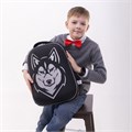 Ранец BRAUBERG SHINY, 2 отделения, с брелоком, "Husky", СВЕТЯЩИЙСЯ РИСУНОК, 38х28х14 см, 271383 271383