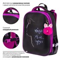 Ранец BRAUBERG SHINY, 2 отделения, с брелоком, "Magic cat", 38х28х14 см, 271381 271381