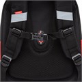 Ранец GRIZZLY анатомическая спинка, с бейджем, для мальчиков, RACER, 36х28х20 см, RAz-487-12/1 272804