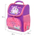 Ранец ПИФАГОР BASIC, 1 отделение, 3 кармана, эргономичная спинка, "Happy unicorn", 35х28х18 см, 271372 271372
