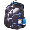 Ранец ЮНЛАНДИЯ EXTRA с дополнительным объемом, 2 отделения, "Soccer ball", 38х29х18 см, 270677 270677